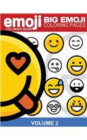Emoji Coloring Book Big Emoji Coloring Pages Vol. 2