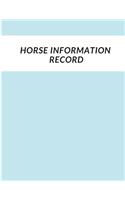 Horse information Record