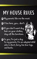 My House Rules Gratitude Journal: Practice Gratitude and Daily Reflection in the Everyday For American Staffordshire Terrier Dog Puppy Owners and Lovers