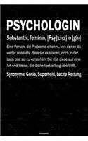 Psychologin Notizbuch