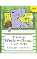 Primary Write and Draw Story Paper Composition Journal for Kids (160 pages 8.5