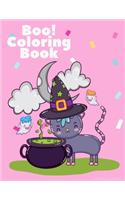 Boo! Coloring Book: Trick or Treat Drawing for kids children boys girls(7 Cute Color)