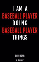 Calendar for Baseball Players / Baseball Player