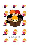 Reading Log For Kids: Ideal Gift Children's Reading Progress Tracker & Review Journal For 100 Books, For Kids & Parents Cute Design