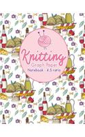 Knitting Graph Paper Notebook - 4
