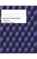 Isometric Graph Paper: Isometric Graph Paper Notebook Ideal for Architecture, Landscaping 3D Designs and Geometry. 8.5x11 Size, 160 Pages/ 80 Sheets. 3D Theme