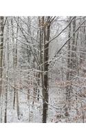 School Composition Book Winter Snow Covered Bare Tree Branches 130 Pages: (Notebook, Diary, Blank Book)(Seasonal Winter Photo Composition Books Notebooks)