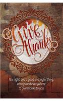 Give Thanks Thanksgiving Bulletin (Pkg of 50)