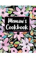 Memaw's Cookbook Black Wildflower Edition