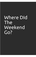 Where Did the Weekend Go?