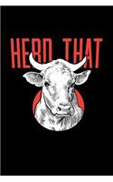 Herd That: Blank Lined Journal to Write in - Ruled Writing Notebook