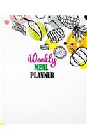 Weekly Meal Planner: Great for 52 Week Menu Planner with Shopping List Exercise and Supplements for Weight Loss, Diet, Vegan, Clean Eating, Low Carb with Exercise, Noteb