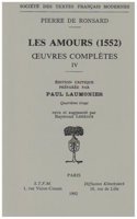 Tome IV - Les Amours (1552)