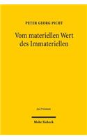 Vom materiellen Wert des Immateriellen