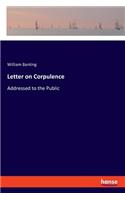 Letter on Corpulence
