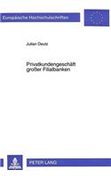 Privatkundengeschaeft Großer Filialbanken: Neue Anforderungen an Die Vertriebswegepolitik Und Deren Auswirkungen Auf Die Bankorganisation(2144 Europaeische Hochschulschriften / European University Studie)
