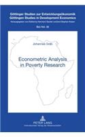 Econometric Analysis in Poverty Research