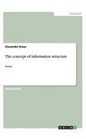 The concept of information structure