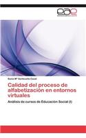 Calidad del proceso de alfabetización en entornos virtuales