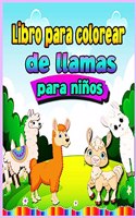 Libro para colorear de llamas para niños de 4 a 8 años
