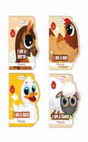 Oswaal Lil Legends Farm Animal Illustrated Board Book Set (Set of 4) | Hen, Duck, Sheep & Horse Shapes for Kids | Soft, Child-Friendly Picture Books