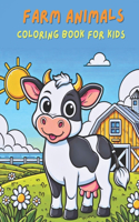 Farm Animals Coloring Book For Kids