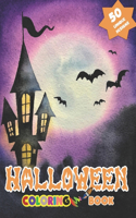 Halloween Coloring Book: 50 Unique Designs For Boys And Girls Ages 4-8, 5-10. Colouring Activity Book for Toddlers and Preschool Kids