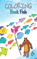 Coloring Book Fish: Fish Coloring Book Coloring Designs For All Ages Color And Learn Sea Creatures.