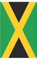 Jamaica Flag Notebook - Jamaican Flag Book - Jamaica Travel Journal: Medium College-Ruled Journey Diary, 110 page, Lined, 6x9 (15.2 x 22.9 cm)