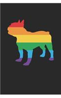 Boston Terrier Notebook - Gay Pride Flag Boston Terrier LGBT Pride Month - Boston Terrier Journal