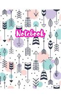 Notebook: Cute Blank Lined Journal Large 8.5 x 11 Matte Cover Design with Ruled White Paper Interior (Perfect for School Notes, Girls and Boys Diary, Kids Wri