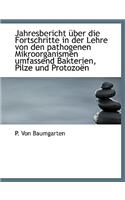 Jahresbericht Uber Die Fortschritte in Der Lehre Von Den Pathogenen Mikroorganismen Umfassend Bakter