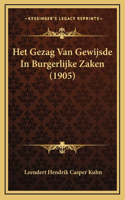 Het Gezag Van Gewijsde In Burgerlijke Zaken (1905)