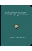 Ad Botanicas Institutiones Introductio, Editio Altera (1771)