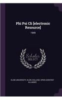 Phi Psi CLI [electronic Resource]: 1949