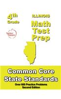 Illinois 4th Grade Math Test Prep: Common Core Learning Standards(English)