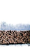 Frosted Firewood Notebook: 150 Page Notebook Journal Diary