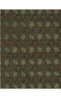 Tulip and Lily, William Morris. Blank Journal: 160 Blank Pages, 8,5x11 Inch (21.59 X 27.94 CM) Soft Cover / Paperback