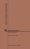Code of Federal Regulations Title 30, Mineral Resources, Parts 700-End, 2019: (Code of Federal Regulations)