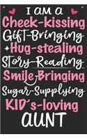 I am a cheek kissing gift bringing hug stealing story reading smile bringing sugar supplying nephew loving auntie
