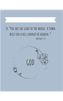 You Are The Light Of The World Christian Notebook