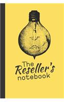 The Reseller's Notebook: Retro Style Notes / Journal Planner Plain & Lined 100 pages Reseller Reselling Inventory Log, Unique Great Gift Ideas