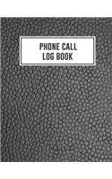 Phone Call Log Book