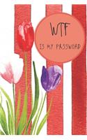 WTF Is My Password: A Premium Journal And Logbook To Protect Usernames and Passwords password book small 6" x 9", Login and Private Information Keeper, Password Book to