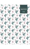 Sketch 110 Pages: Cactus Sketchbook for Kids, Teen and College Students - Succulent Llama Pattern