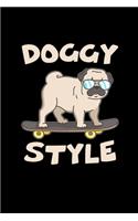 Doggy style: 6x9 Skate - lined - ruled paper - notebook - notes