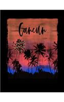 Cancun: Mexican Feliz Navidad Christmas Journal Notebook Shopping Organizer Holiday Food Meal Party Planner Budget Expense Tracker. Tropical Palm Tree Soft 