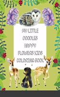 My Little Doodles Happy Flowers Kids Coloring & Activity Book
