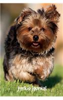 Yorkie Journal: 6 x 9 inch dog notebook, yorkie notebook, blank journal, sketchbook, 200 pages