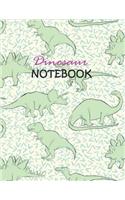 Dinosaur Notebook: Journal of Memories (8.5 X 11) Lined and Dated Notebooks Professional Design Pattern Dinosaur Notebooks